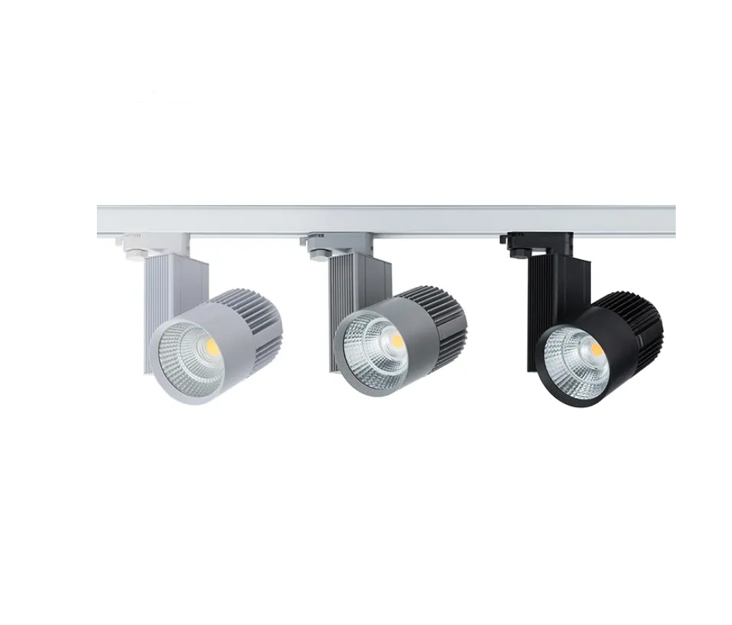 Clothing Store COB LED Track Spot Light Shoes Shop Window Rail Spotlight 20W 30W LED Ceiling Track Light